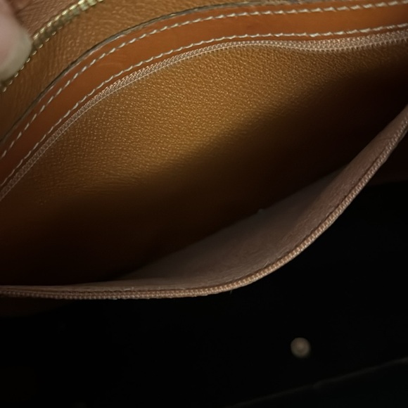 Dooney & Bourke Black and Brown Pebbled Leather Shoulder Bag - Picture 7 of 11